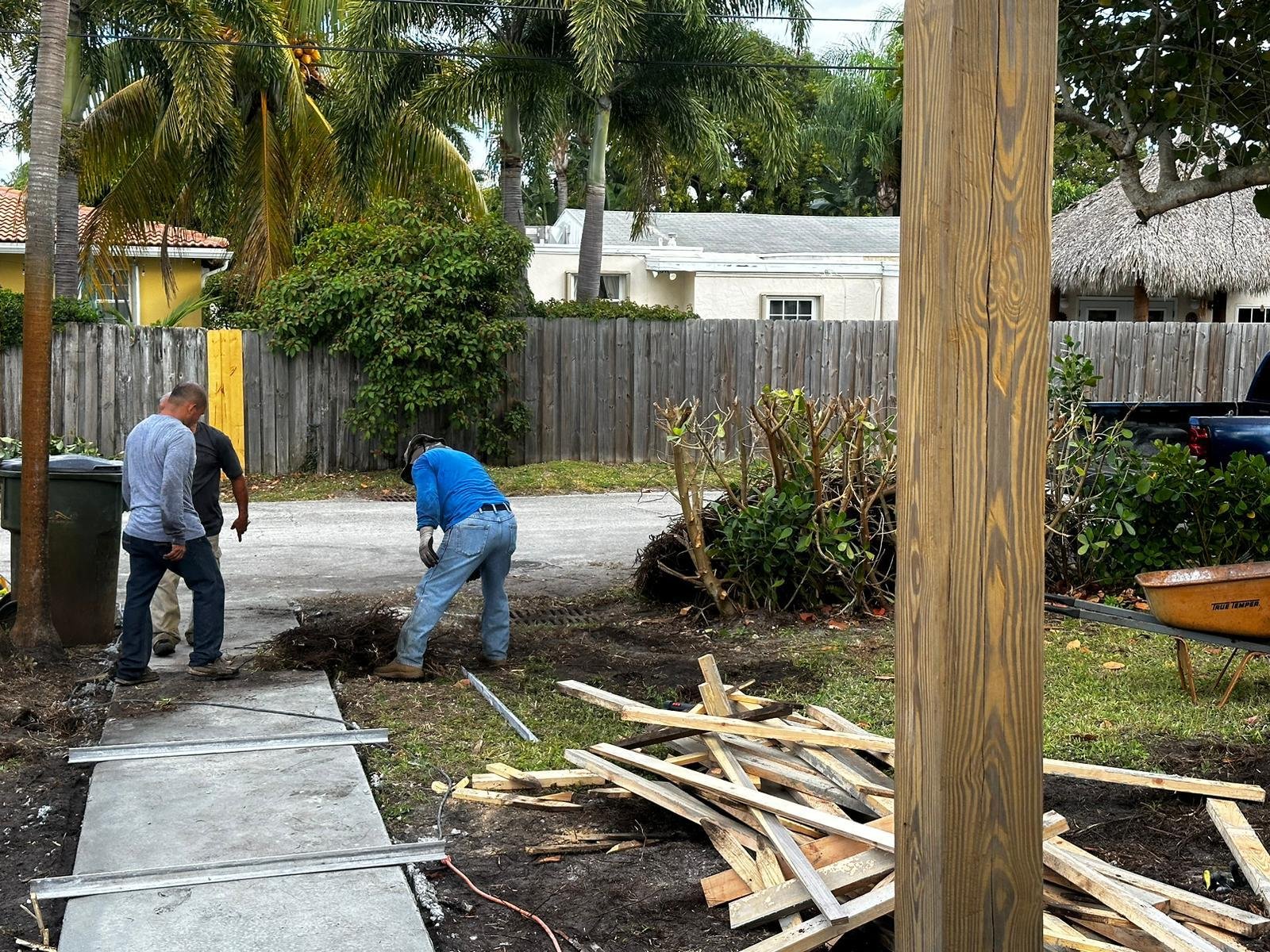 Construction photo, Delray Garden