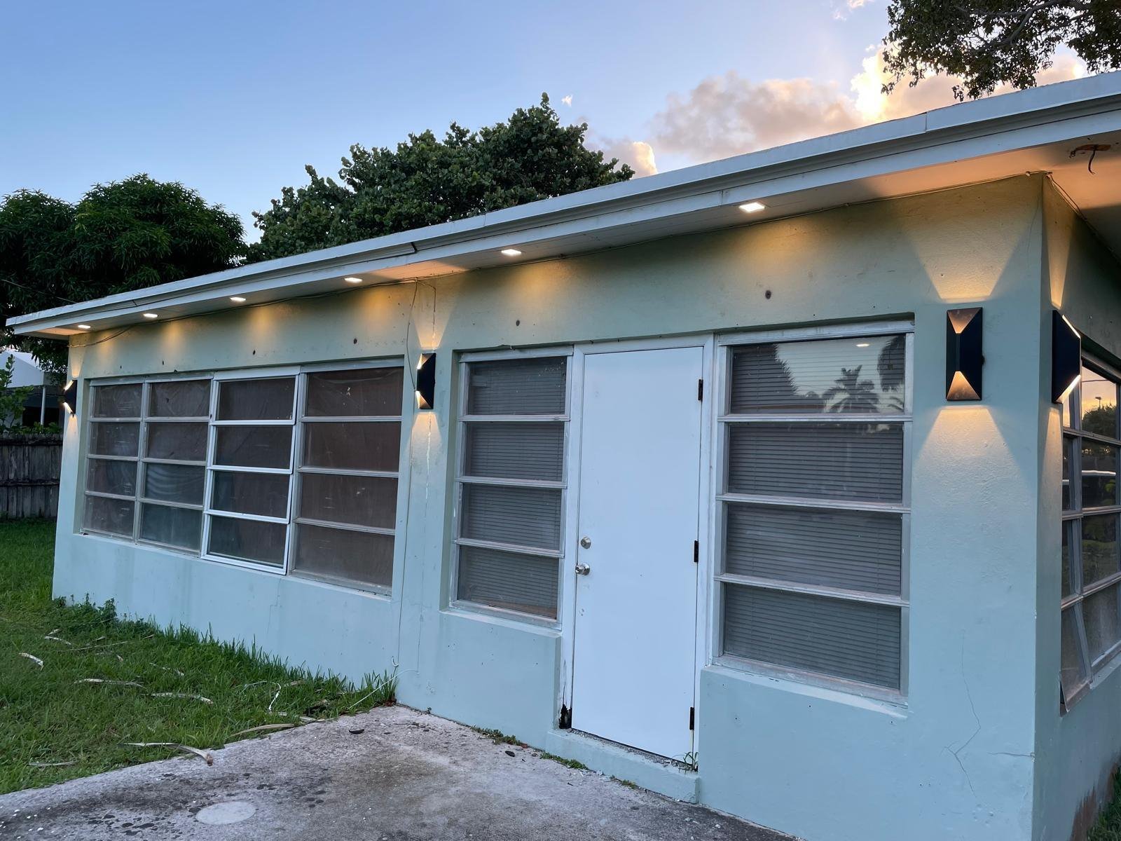 Exterior lighting installed, 1917 N Swinton Ave