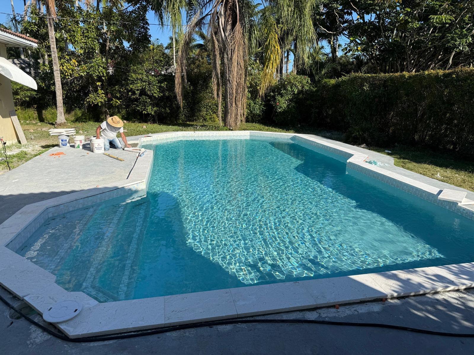 Pool coping, 20 NE 104 St