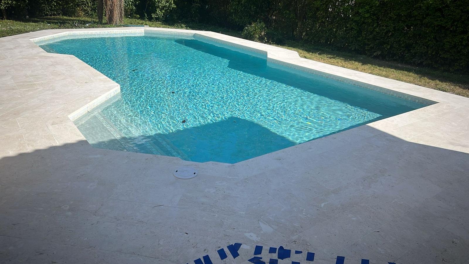 Construction photo, Shores Pool House