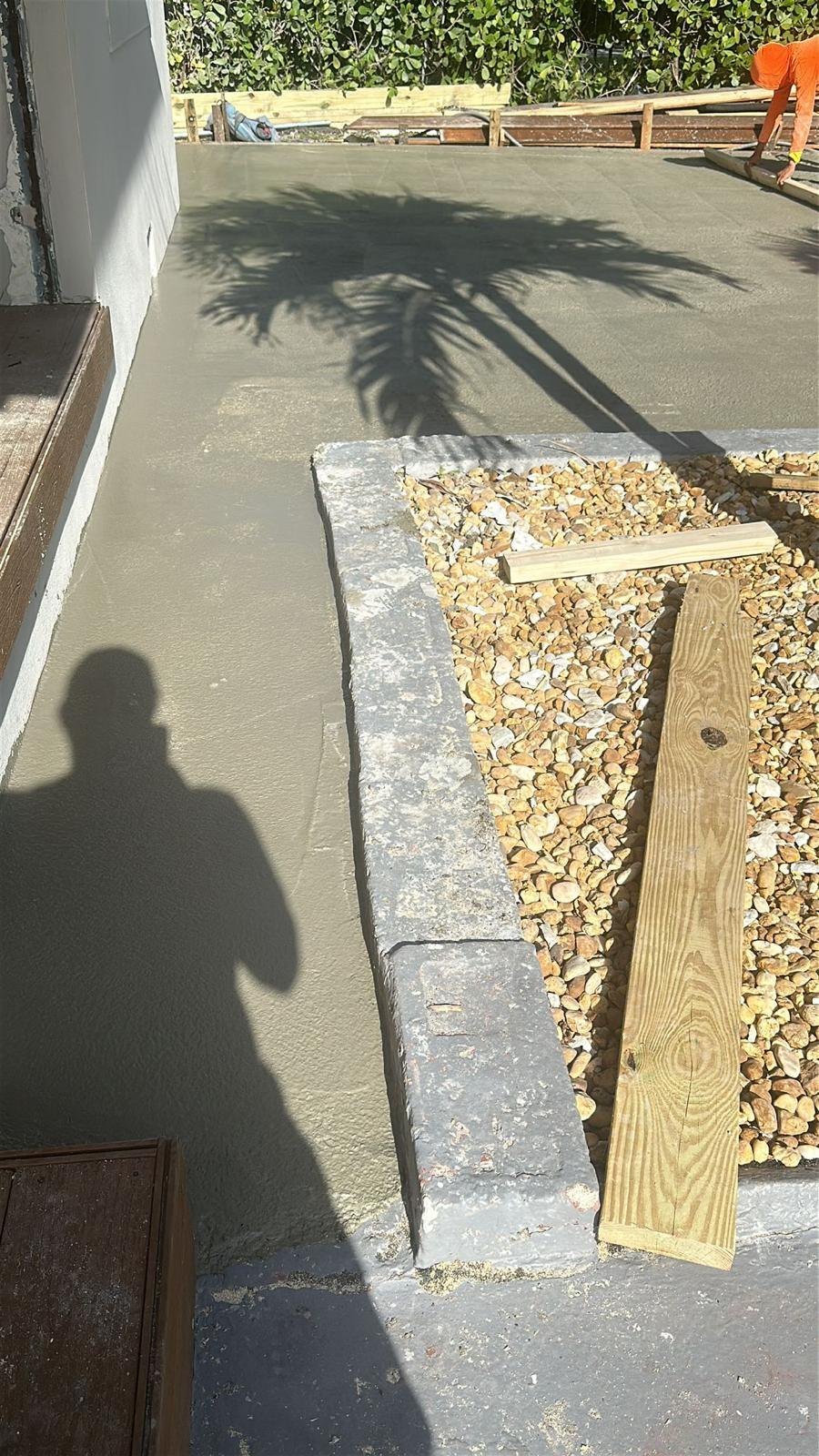 Patio slab and gravel bed, 260 NE 46 St