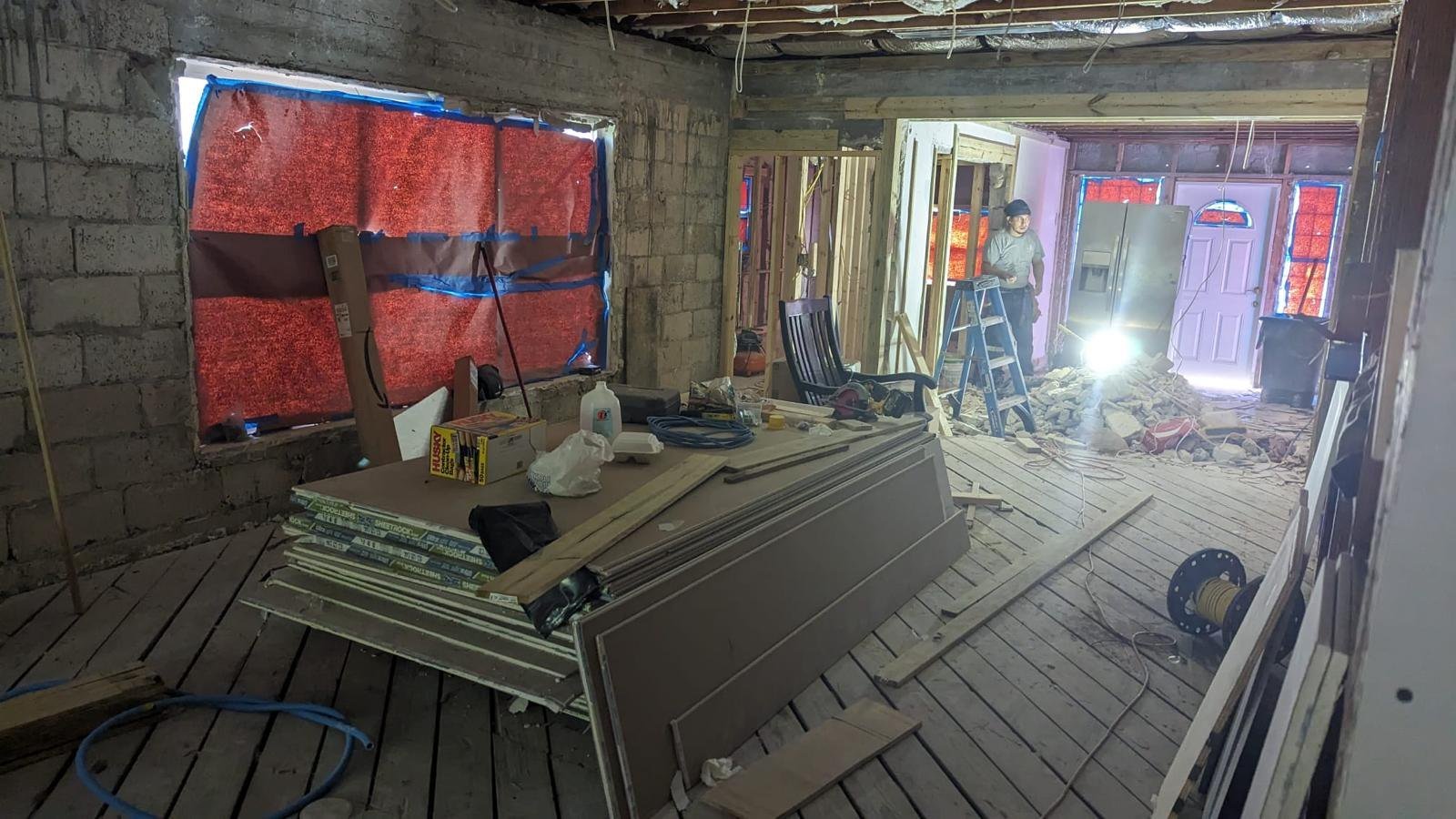 Construction photo, Surfside Modern