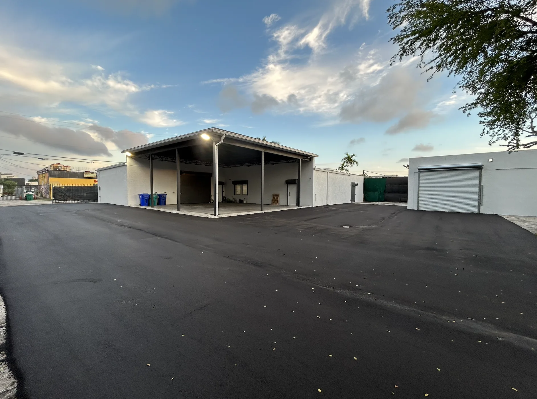 Covered loading area and warehouse at 79 Little River