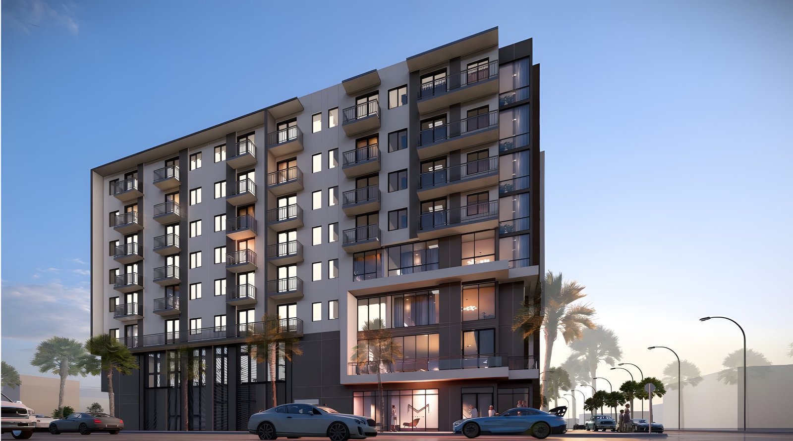 Conceptual rendering of the proposed 73-unit multifamily development at 79 Little River